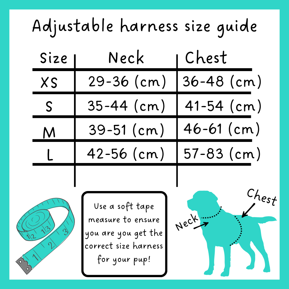 Midnight Polka Adjustable Harness