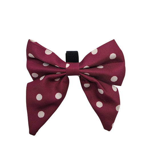 Cherry Dot Sailor Bow
