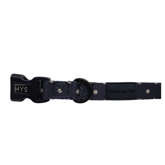 Midnight Polka Collar